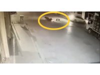 Mersin’de 2 kişinin yaralandığı kaza güvenlik kamerasında