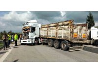 Osmaniye’de 3 tır kazaya karıştı: 2 yaralı