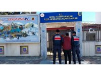 Aranan hükümlü bağ evinde yakalandı