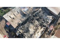 Mersin’deki yangın yeri dron ile görüntülendi