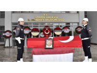 Şehit düşen polis için tören düzenlendi