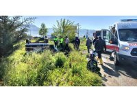 Takla atıp ters dönen araçtan sağ çıktılar