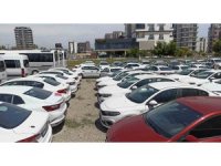 Mersin’de araç stoku yapan firmaya işlem yapıldı