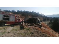 Tır devrildi, 60 hayvan telef oldu