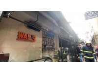 Kafe yangını kısa sürede söndürüldü