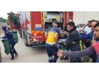Yangında binada mahsur kalıp bayılan genç kızı itfaiye kurtardı