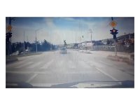 Burdur’da motosiklet sürücüsünün öldüğü kaza araç kamerasına yansıdı