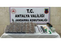 Antalya’da 7 bin 360 adet bandrolsüz içi dolu makaron ele geçirildi