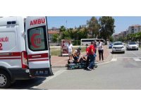 Manavgat’ta otomobil ile motosiklet çarpıştı: 1 yaralı