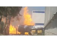Alçı fabrikasında LPG tankı patladı
