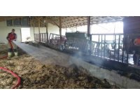 Besihanede çıkan yangın ekipler tarafından bürümeden söndürüldü