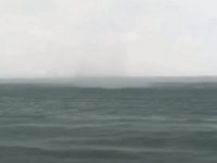 İskenderun’da denizde hortum çıktı