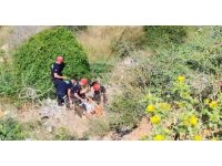 Yamaç paraşütü yaparken düşen şahsı itfaiye kurtardı