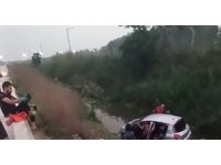 Otomobil sulama kanalına düştü: 1 ölü, 2 yaralı