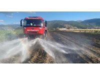 Burdur’da çıkan yangında 20 dekar tarım arazisi küle döndü