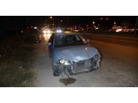 Otomobile çarpan ATV durmayıp gitti