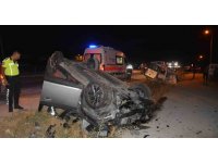 Korkuteli’nde iki otomobil çarpıştı: 1 ölü, 2 yaralı