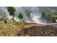 Osmaniye’de ormana sıçrayan anız yangını söndürüldü