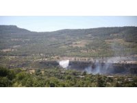 Mersin’deki orman yangınına havadan ve karadan müdahale sürüyor