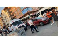 ’U’ dönüşü yaparken otomobilin çarptığı bisikletli yaralandı