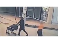 Bebek arabalı hırsızlar önce kameraya sonra polise yakalandı