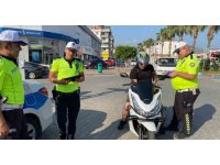 Gazipaşa’da polisten kask denetimi