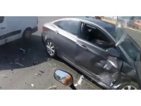 Eşiyle birlikte ölümden döndü, o anlar kask kamerasına yansıdı