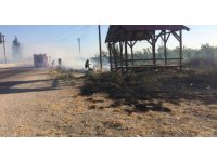 Kozan’da otluk alandaki yangın bahçelere sıçramadan söndürüldü