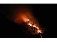 Kemer’de alevler tekrar yükseldi, gece görüşlü helikopterler devrede