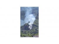 Burdur’da çıkan orman yangınında 1 hektar alan yandı