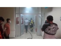 Hastane yemekhanesinde çıkan yangını eğitimli personel söndürdü