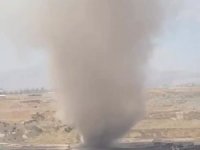 Devasa hortum çıktı,  helikopterden görüntülendi