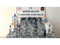 Mersin’de 100 litre sahte içki ele geçirildi