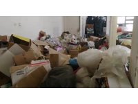 Isparta’da çöp evden ve deposundan 7 kamyon atık çıktı