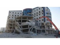 8 katlı hastane ikinci denemede yerle bir oldu, o anlar kamerada