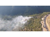 Akseki’de orman yangını söndürüldü