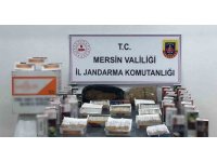 Mersin’de gümrük kaçağı makaron ve tütün ele geçirildi