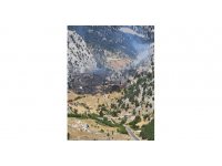 Kırsal alan yangınında 1 hektar zarar gördü