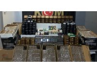 Isparta’da kaçakçılık operasyonu, çok sayıda malzeme ele geçirildi