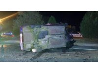 Ters şeride giren otomobil kazaya neden oldu: 1 ölü, 3 yaralı