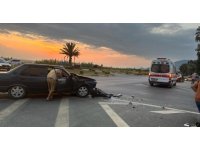 Otomobil hafriyat kamyonuna çarptı: 1 yaralı