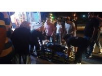 Minibüsün çarptığı motosikletli yaralandı