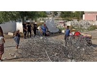 Osmaniye’de enkazdan çıkan demirleri çalan hırsızlara yönelik operasyon