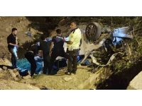 Menfeze uçan otomobilin sürücüsü hayatını kaybetti