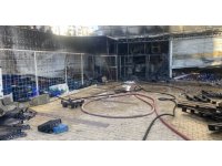 Market deposunda çıkan yangın korkuttu