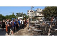 Çadırları yanan depremzede vatandaşlara devletten şefkat eli