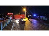 Antalya’da itfaiye aracı ile otomobil çarpıştı: 2 yaralı