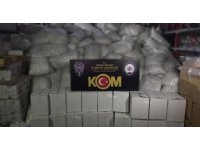 Adana’da 52 milyon 100 bin gümrük kaçağı makaron ele geçirildi