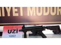 Çamaşır makinesine gizlenmiş hafif makineli tüfek ele geçirildi