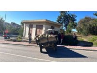 Trafoya çarpan traktörün sürücüsü yaralandı